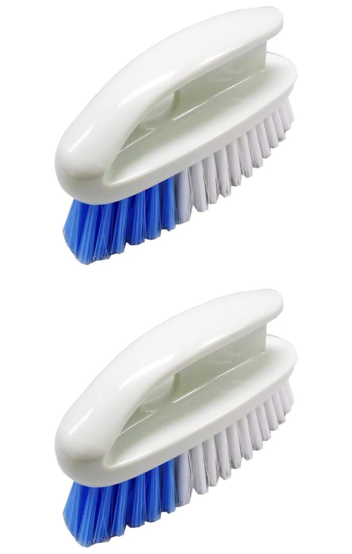 オーエ バスブラシ 幅17cm×奥行5.5cm×高さ7.5cm ホワイト サッとる タイルブラシ 2個セット