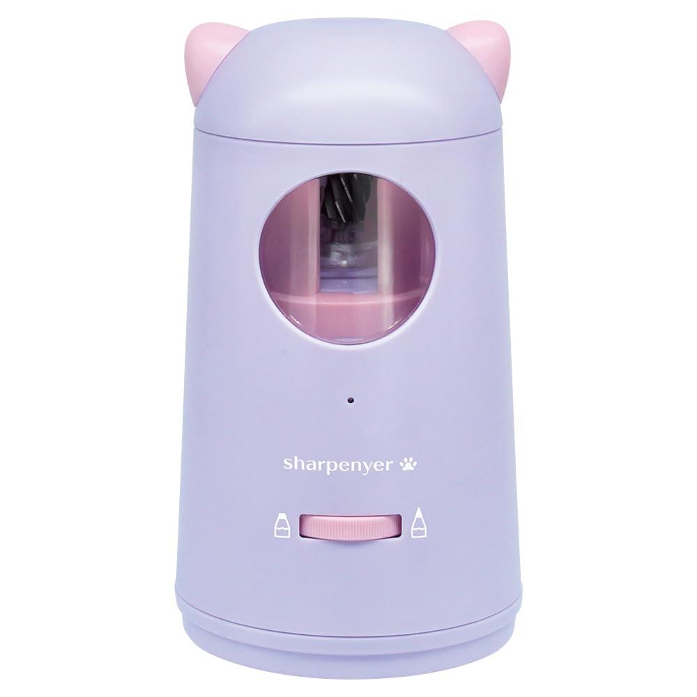 デビカ 鉛筆削り 電動 シャープニャー パープル 充電式 043748