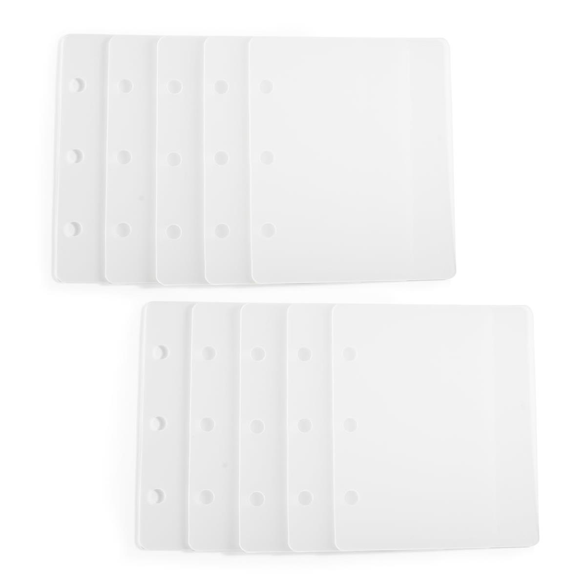 リフィル A8 シール帳 手帳 シール台紙 半透明 バインダー 10枚セット はがせる シール収納 女の子向け