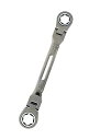 高儀(Takagi) ガチレンチダブルフレキシブル 11×13mm【ギア数120で本締め可能】【摩耗したボルトナットも回せる】【疲れにくい軽量タイプ】