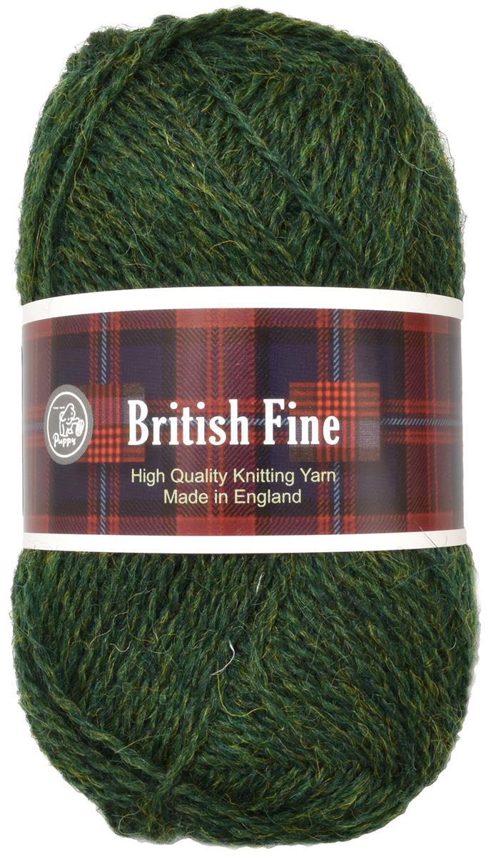 パピー ブリティッシュファイン 毛糸 中細 55 グリーン 系 25g 約116m 10000149