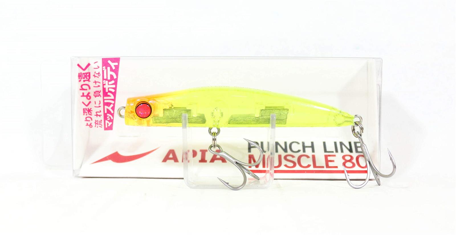 アピア ミノー パンチラインマッスル80#12スケルトンチャート ルアー