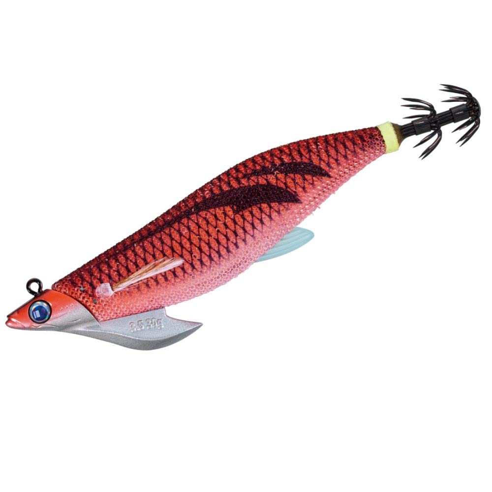 メジャークラフト エギ 餌木蔵ベイトフェザーTR3.5 30 クリアアピールレッド