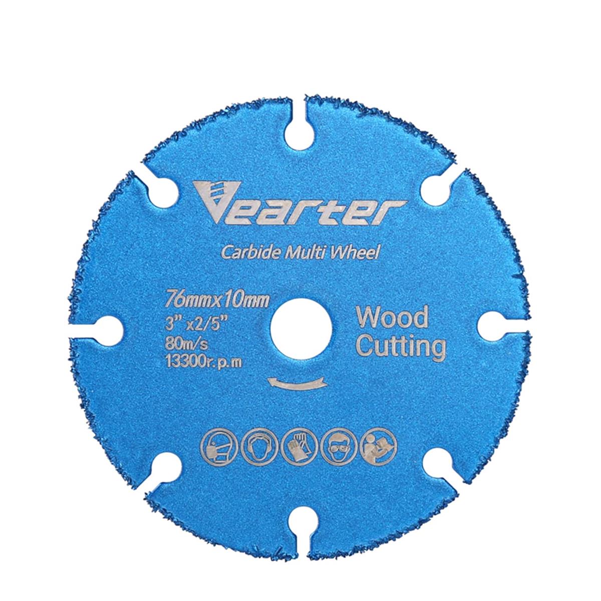 Vearter 76 mm x 10 mm 真空ろう付け超硬丸鋸刃木材切断ディスク多機能ツール ホイール角度グラインダー木工用