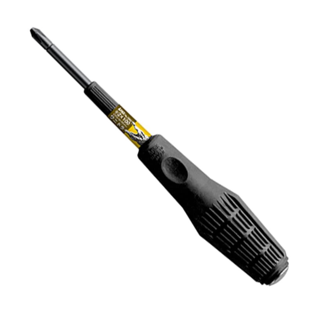 アネックス(ANEX) ドライバー 貫通 ビスブレーカー ワニドラ +2x100 No.3980【ネジへの食いつきやグリップの持ちやすさがいい】ネジ外し