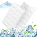 Qosea 氷枕 28℃自然凍結 冷感マット 42×30cm 暑さ対策 ひんやりグッズ ランドセルひんやり背中パッド 夏用冷感グッズ 結露なし 長時間ひんやり 繰り返し使用可能 熱中症対策 氷嚢として使用可能 猛暑 車用 冷却グッズ ペット冷却マット 赤ちゃん/大人用/室内/屋外/ベビー