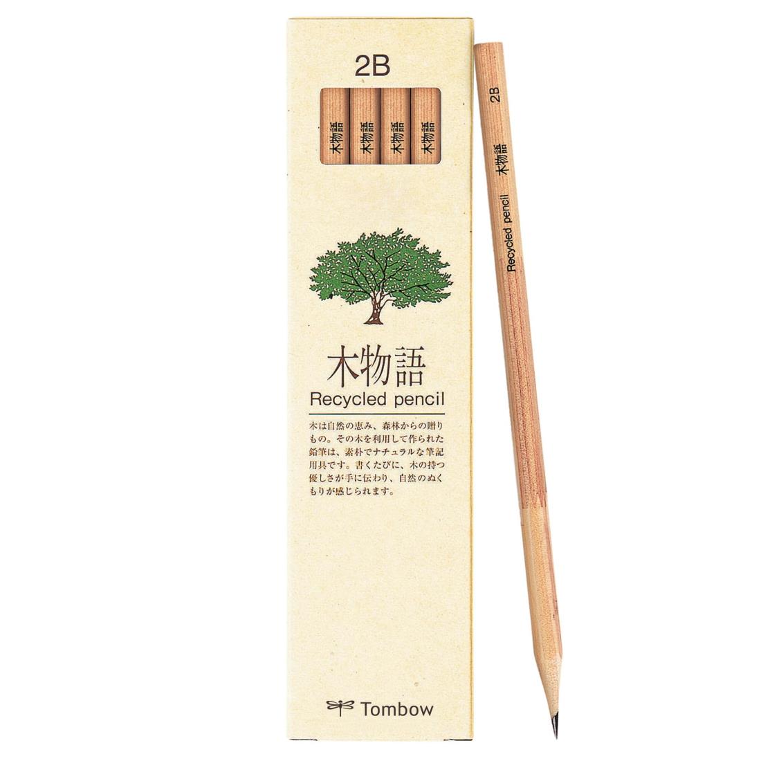 トンボ(Tombow) 鉛筆 木物語 2B 1ダース LA-KEA2B