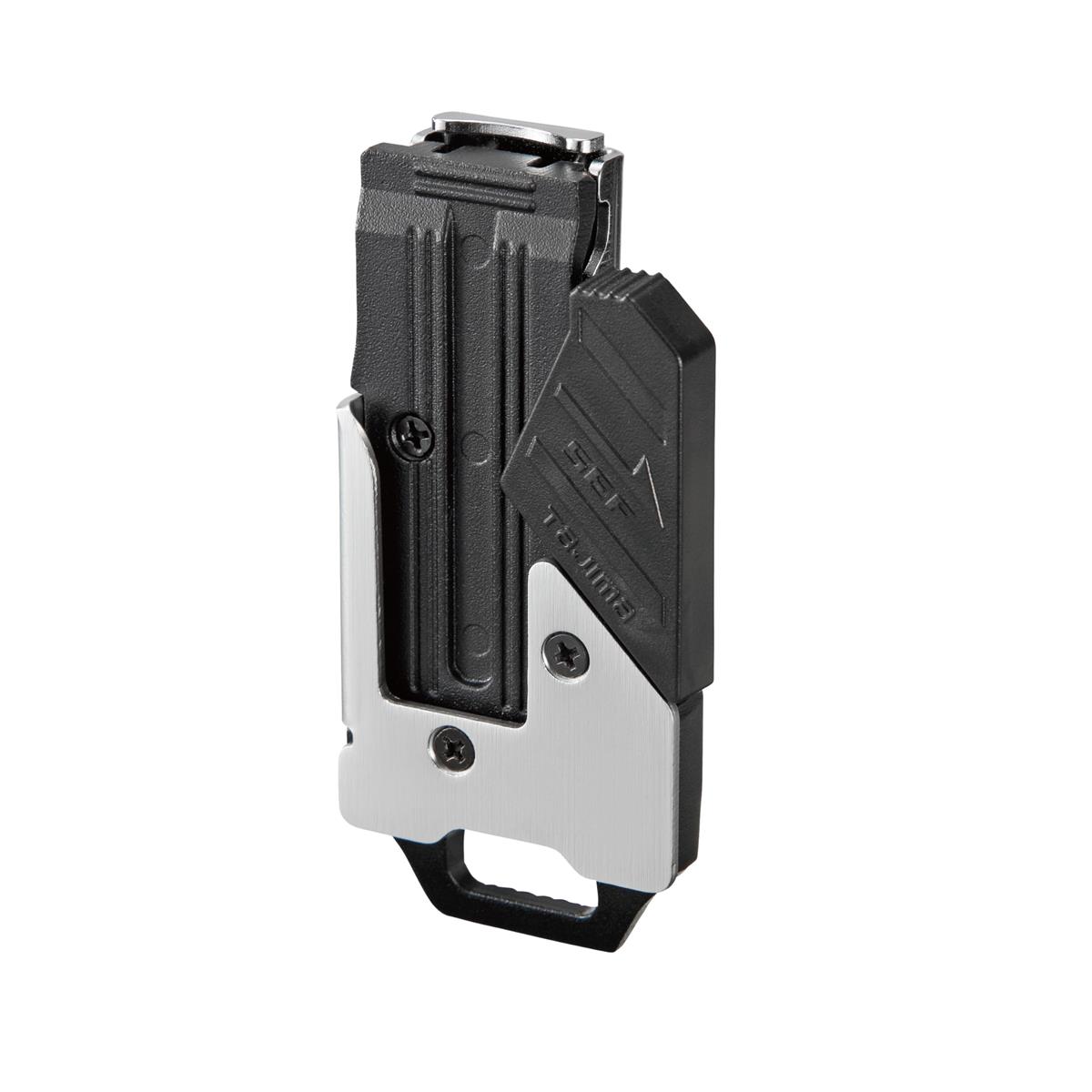 タジマ セフシステム セフホルダー胴ベルト用 クリップ式 金属 右用 SFC-MHLD 作業着のポケットや腰袋..