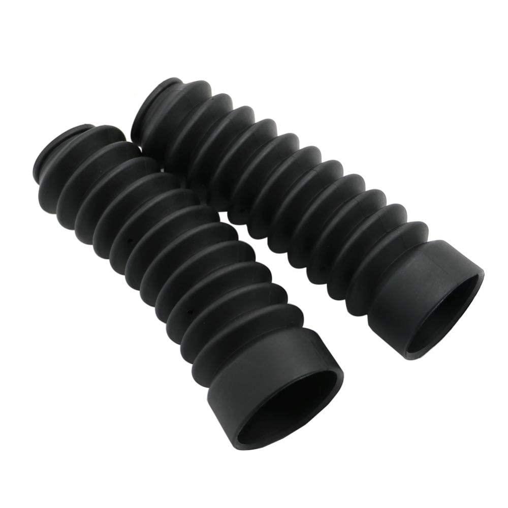 Alpha Rider 左右セット 30mmx50mmx175mm フロント フォークカバー Yamaha ヤマハ TW200 TW225 に適用 オートバイ バイク用 フォークブーツ ガード プロテクター ショックアブソーバー ラバーブーツ 防塵 ダスト カバー ブラック
