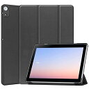 For Docomo dtab d-51C 10.1インチ ケース タブレット 三つ折りスタンド 高級PU レザー 耐衝撃 傷つけ防止 For Docomo d...