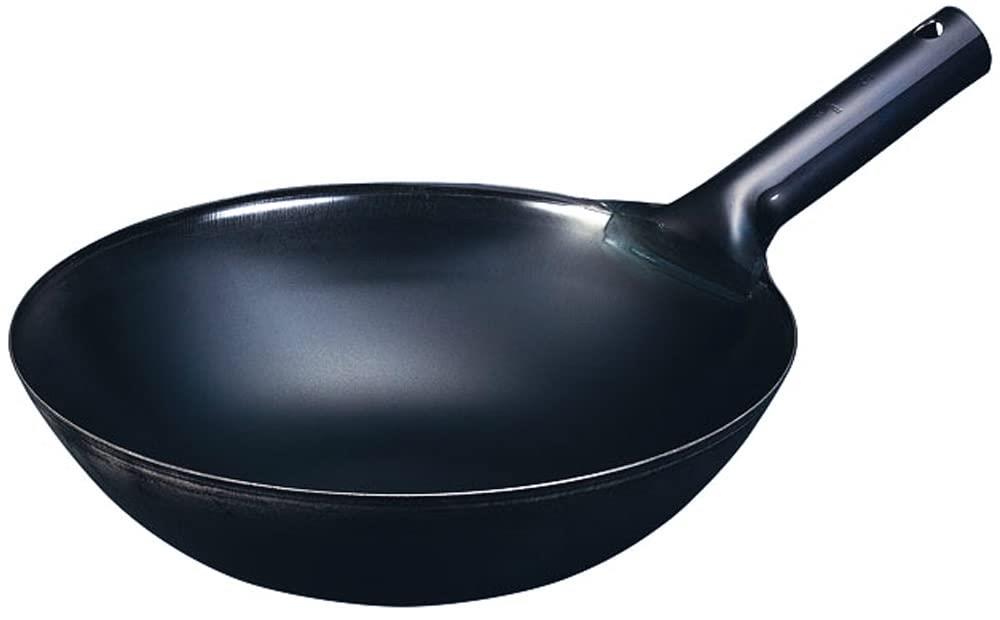 カンダ(kanda) 神田鉄鍋 北京鍋 鉄製 39cm 日本製 燕三条 軽量 中華 業務用 手首負担軽減 001223