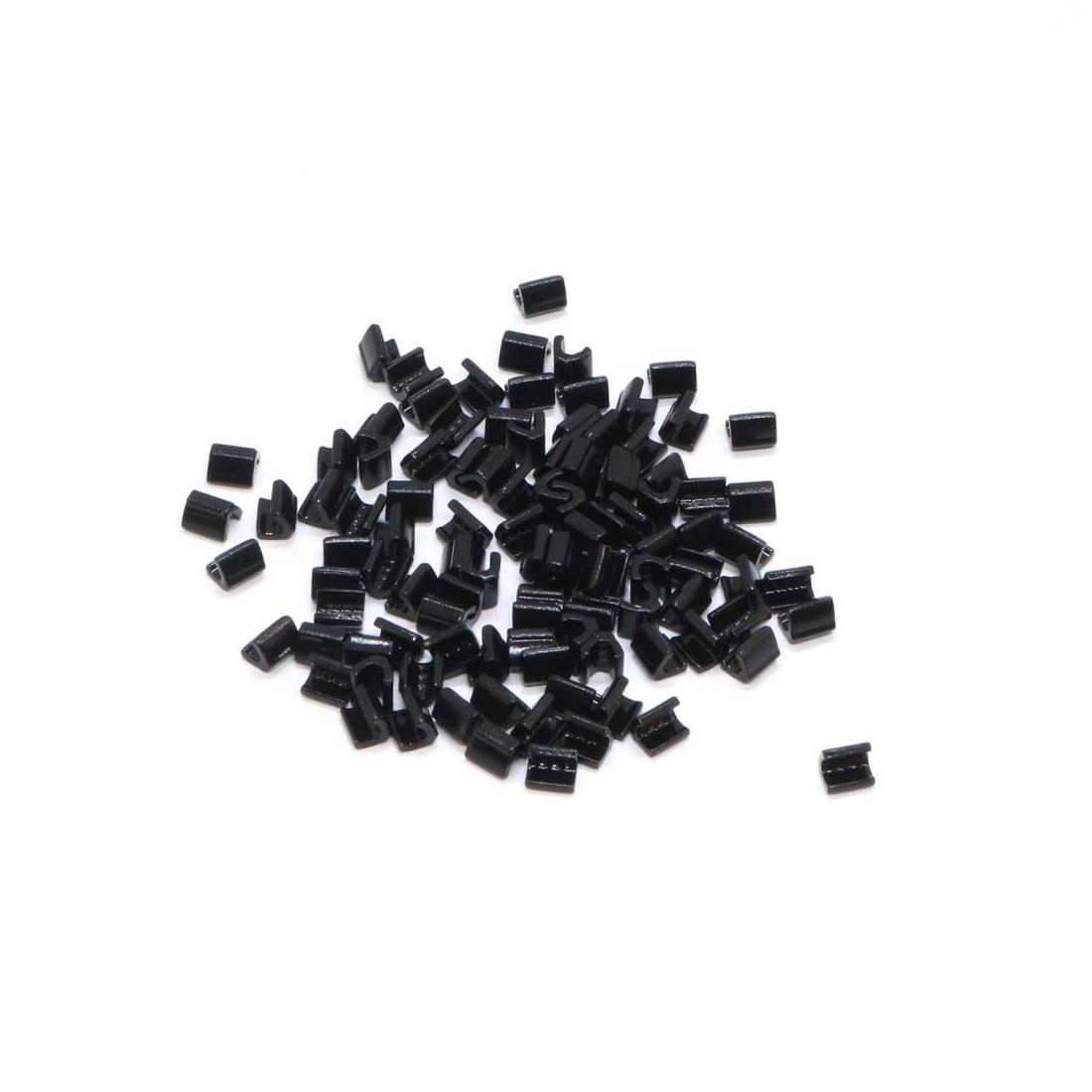 サイズ：3号対応◆商品名：Y.K.K ファスナー用止め金具 上止めパーツ 50組入 ビスロン用/3号対応 ブラック塗装 F2-228ブラック3番のビスロンファスナーの上止め金具です。手軽に調整が可能です。ファスナーのムシを取り外しは、喰いきりという工具をご使用ください。入数:50組入（1組2個、計100個）素材:ポリアセタールファスナーのサイズ調整にいかがでしょうか。ビスロンファスナーで番数が合えば使うことが可能です。つけ方は、あて布をして、ペンチでしめるだけでつける事ができます。※塗装なので、おさえる時に剥がれないよう気をつけてください。