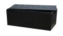 I’mD (アイムディー) 収納ボックス グリッドコンテナ スタンダード ブラック 38.5L