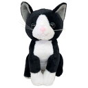【BESTEVER】猫 ネコ ぬいぐるみ リアル 子猫 仔猫 手のリサイズ 肉球刺繍 誕生日 ギフト プレゼント【Premium Kitty】ハチワレ ホワイトソックス 白黒 ベストエバージャパン