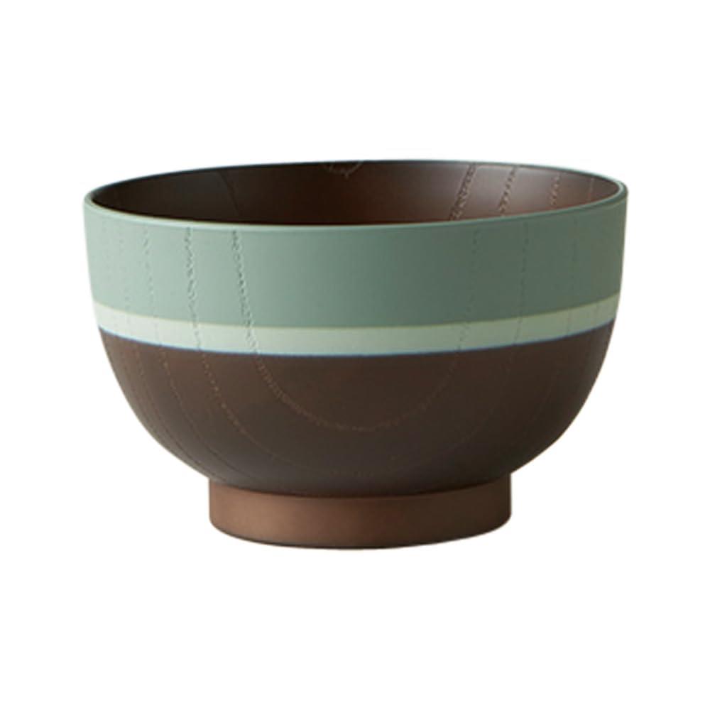 割れにくい お椀 味噌汁 約12cm 抗菌加工 食洗機 電子レンジ対応 Ra-bow グリーン 日本製