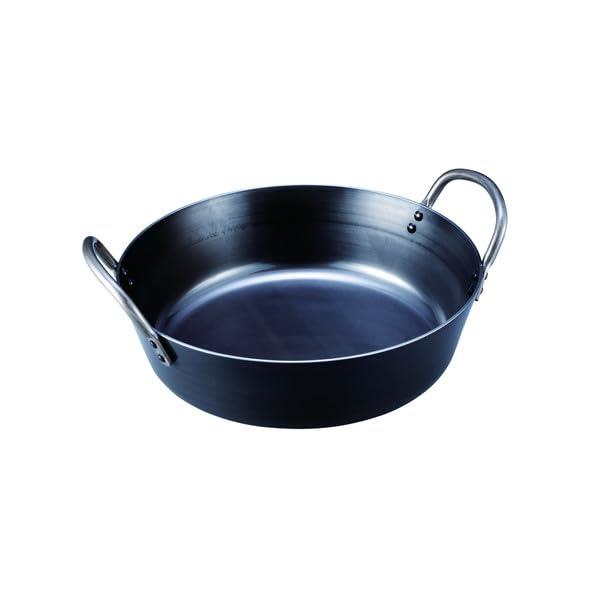 カンダ(kanda) 神田鉄鍋 揚げ鍋 鉄製 42cm (13.2L) 日本製 揚鍋 天ぷら鍋 天ぷら 業務用 002178
