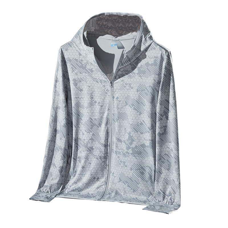 DMFU UV カット パーカー アイスシルク オーバーウェア ラッシュガード メンズ 水着 接触冷感 涼しい ..