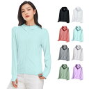 Goodfeel ラッシュガード レディース 長袖 夏服 水着 ラッシュパーカー UVカット フード付き 体型カバー 日焼け対策 アウター 羽織 速乾 大きいサ...