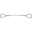 TRUSCO(トラスコ) 玉掛けワイヤーロープ 段落し 12mm×5m TWD-12S5