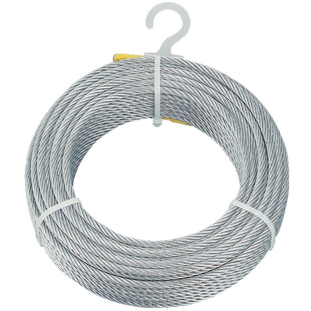 TRUSCO(トラスコ) メッキ付ワイヤロープ Φ5mm×20m CWM-5S20