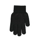 おたふく手袋(Otafuku Glove) のびのび手袋 スベリ止め付 フリー G-877 ブラック