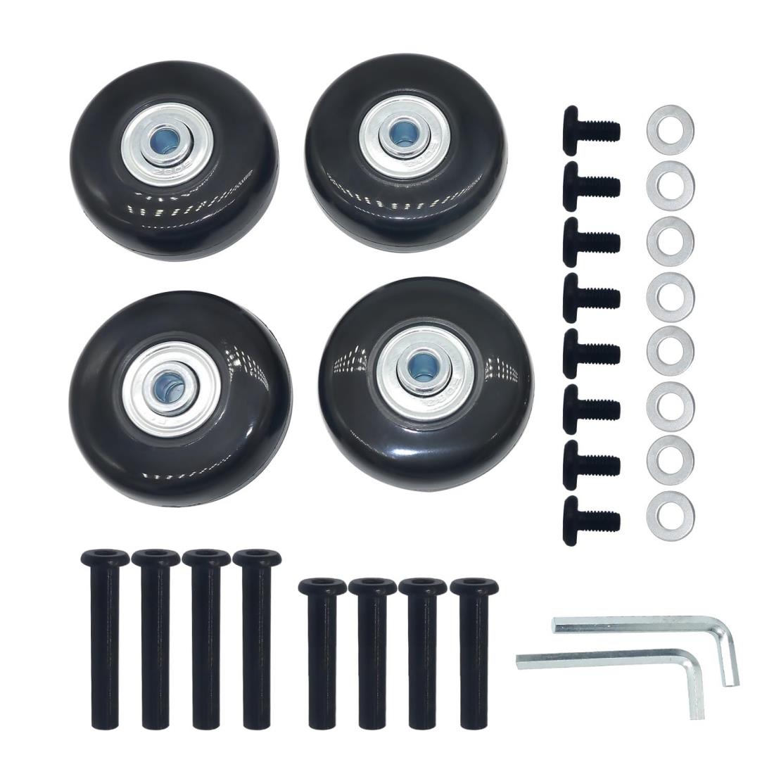 静音車輪シリーズ スーツケース、ショッピングカート、キャリーバッグなどの交換タイヤセット修理用キ..