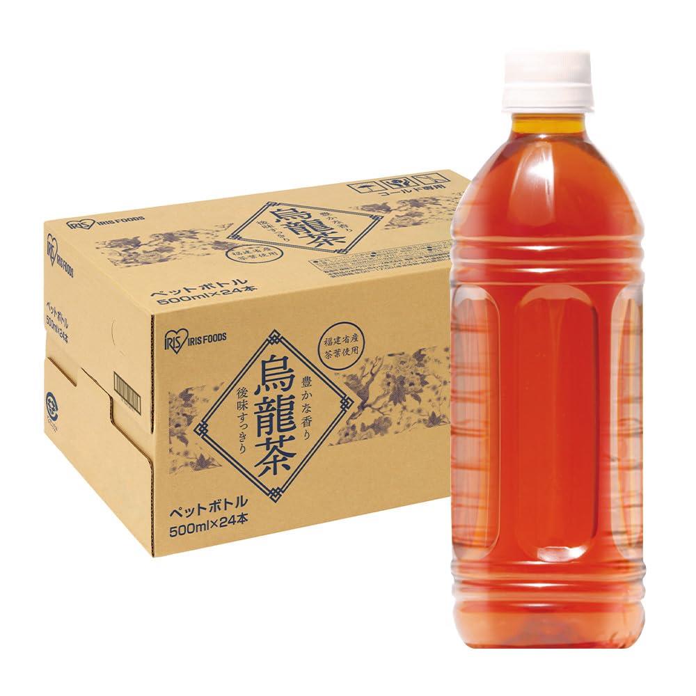 楽天CheeringCharm　楽天市場店アイリスオーヤマ 烏龍茶 ラベルレス 500ml ×24本 ウーロン茶 ペットボトル ケース ボトル 500ミリリットル 国内製造 おちゃ