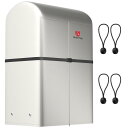 Rosefray タイヤラックカバー 420D 厚手 防水 屋外 8本 収納 防水 保管カバー 収納袋付き 85×73×170cm シルバー