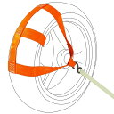 Ysemco バイク タイヤ ホイール 固定ベルト 固定バンド 後輪ラッシングベルト タイヤ固定 破断荷重500kg (オレンジ)