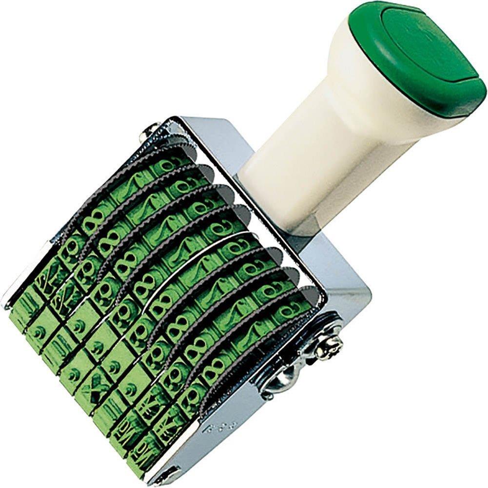 コクヨ(KOKUYO) 回転印 欧文数字 明朝体 3号(8連) IS-3-8