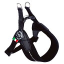 Tre Ponti (トレポンティ)Fibbia adjustable type SOFT MESH フィッビア ソフトメッシュ 調節可能 クッション性 通気性 ハーネス 犬用 (LTP123) (2号, ブラック)(4)