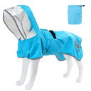 MAMORE 犬用レインコート かっぱ ポンチョ 防水 撥水 通気 軽量 ドッグ ジャケット ペット雨具 小型犬 中型犬 大型犬 脱着簡単 反射 調整 収納可 ...