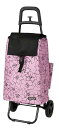レップ(Rep) Cocoro(コ・コロ) ショッピングカート グランデ カートセット パープル 40L 荷物フック 花柄 折り畳み式 ポケット収納 保冷 保温 エコバッグ 買い物 おしゃれ 可愛い シンプル 便利 コンパクト 軽量 キャンプ 運動会 花見 545102