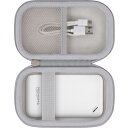 (ケースのみ)PREMIUM CHARGE プレミアムチャージWiFi 100GB/50GB/ 10GBモバイルルーター ポケットwifi収納ケース,グレー-Khanka