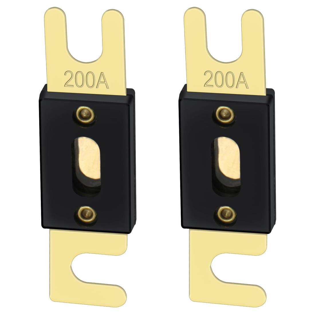 Heschen 車 ANLヒューズ 200A 自動車 バイク オーディオサブウーファー 用品 2個入り