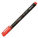 トンボ鉛筆 蛍光ペン 蛍コート80 赤 (強いペン先! ポリマーコート芯) シングルタイプ 10本 WA-SC94-10P
