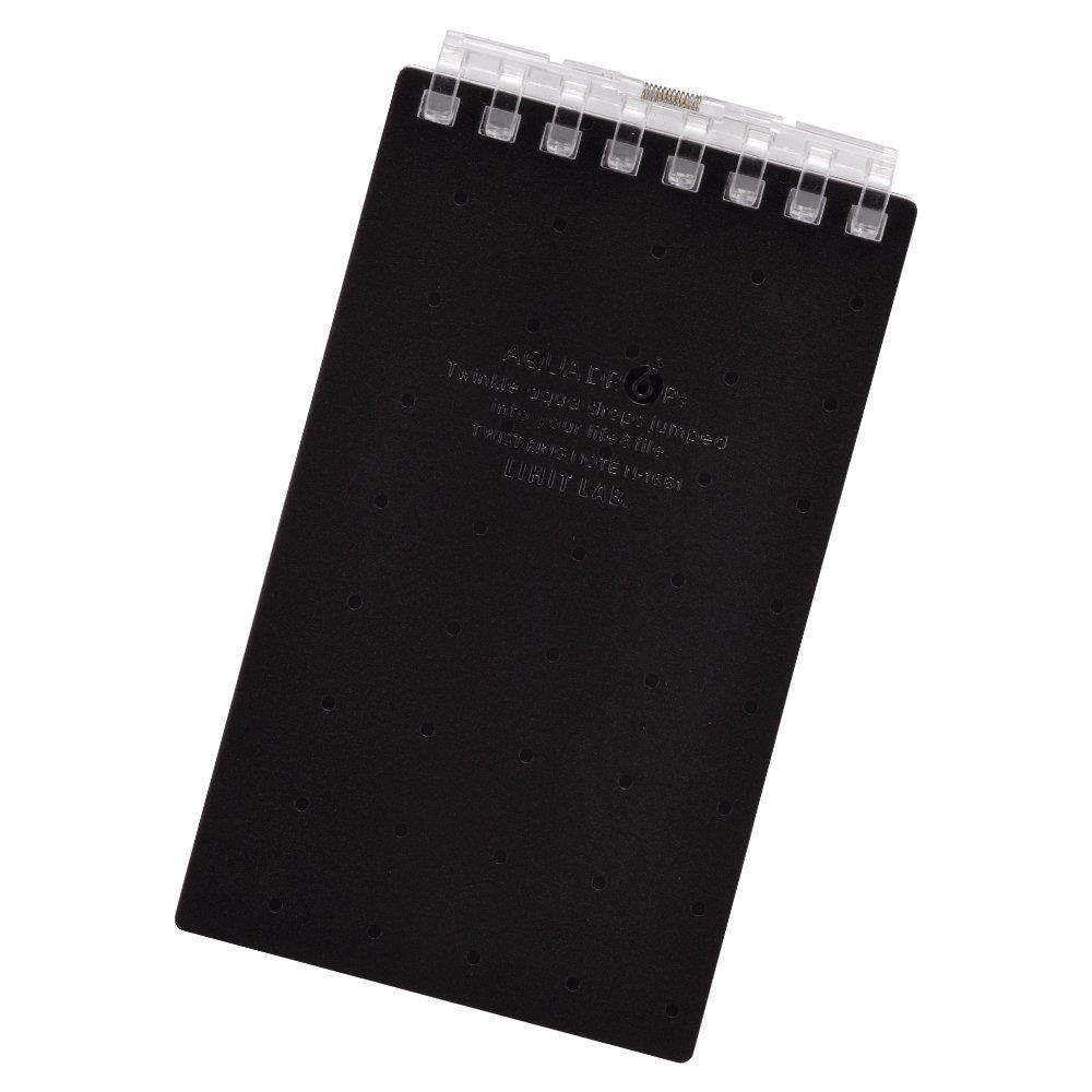 リヒトラブ ツイストノート A7 8穴 黒 10冊入 N1661-24_10