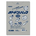 シモジマ ヘイコー ボードンパック 0.02mm No.10 穴あり 100枚入 幅18x高27cm
