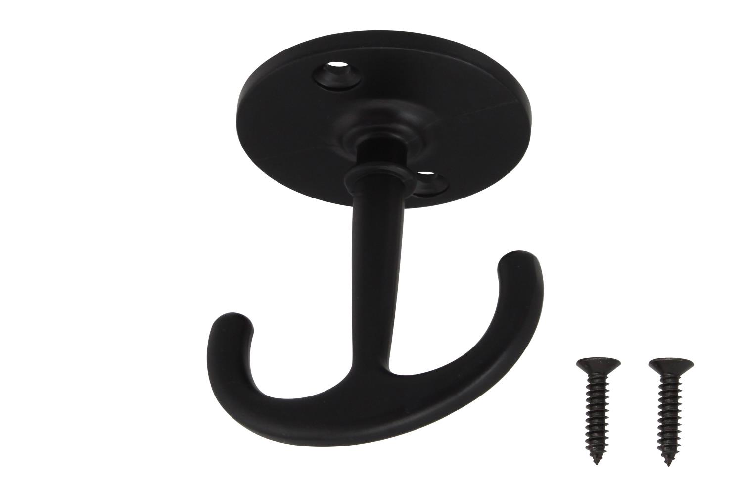 ハイロジック TQOOL スタイリッシュ シーリングフック ブラック 58654 1個入り