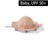 【ベビー】ベビー帽子 サンディエゴハット Baby Reversible Floppy Flower 0-12ヶ月サイズ