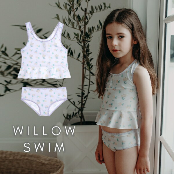 楽天ベビー＆キッズ Cheermomチアマムウィロースイム ベビー 水着 WILLOW SWIM Sophia OLIVIA オリビア スイムウェア ツーピース 上下別 フリル レモン 紫外線対策 SPF50+ 日よけ 女の子 ベビー フリル 可愛い キッズ 前ファスナー キッズ 赤ちゃん 子供