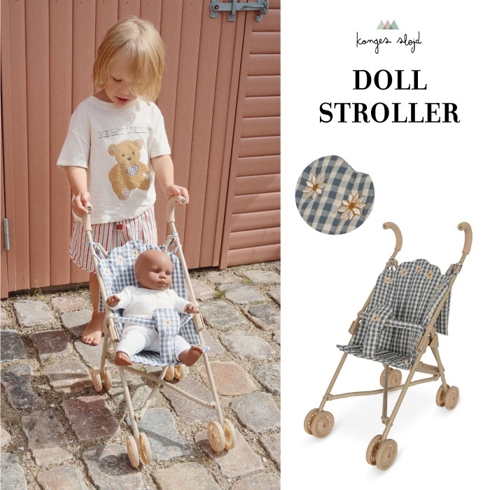 Konges Sloejd コンゲススロイド ドールストローラー ドールバギー ベビーカー 人形用 おもちゃ 手押し車 玩具 おままごと ごっこ遊び お人形遊び お世話ごっこ 折り畳み ベビー 赤ちゃん キッズ 子供 女の子 お祝い 誕生日 ギフト プレゼント クリスマスプレゼントのサムネイル