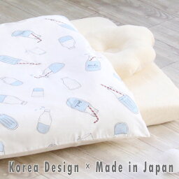 mela-B（メラビー） コットン2wayブランケット　ミニベビー布団カバー ｜韓国デザイン 日本製 洗える ベビーベッド 添い寝 赤ちゃん ベビーふとん