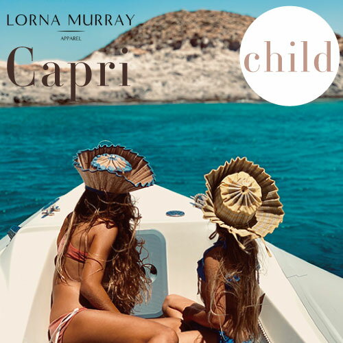 【6/1限定★確率1/2 Max100 Pバック】【Capri child】LORNA MURRAY ローナマーレイ カプリ 帽子 ストローハット 折り畳み ハンドメイド