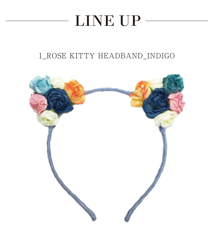 ベビー&キッズ Cheermomチアマムのミルク＆ソーダ[MILK&SODA] | ヘアーアクセサリー ROSE KITTY headband ミルクアンドソーダ オーストラリア 夏 プール リゾート 海 フォーマル パーティー オシャレ キッズ｜アングル3