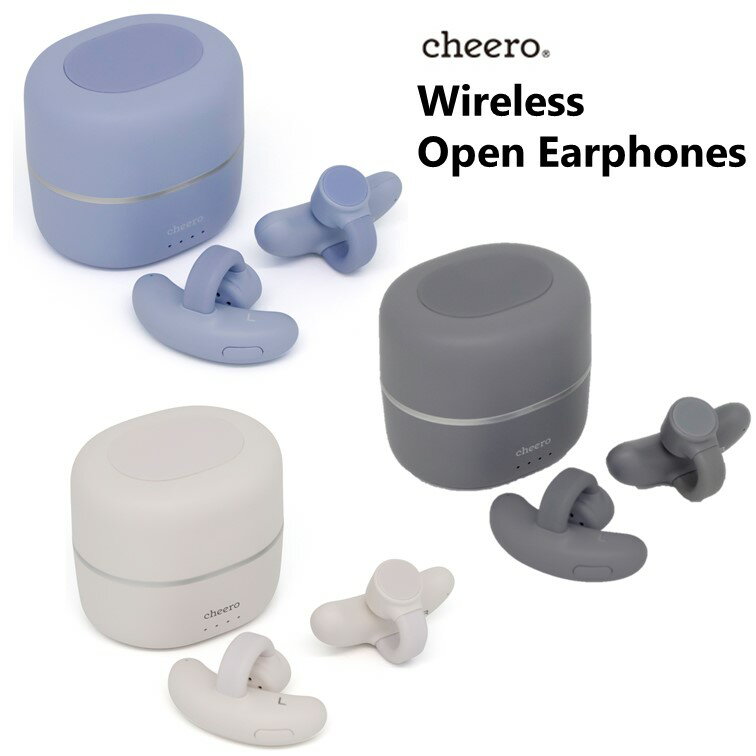 ワイヤレスイヤホン オープンイヤー Bluetooth 5.3 ブルートゥース 通話 マイク QCC3050 チーロ cheero Wireless Open Earphones 開放型 高音質 防水 IPX5