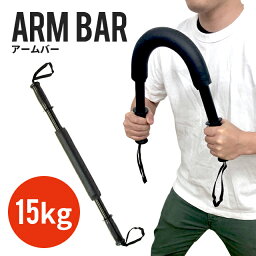 上半身を鍛える アームバー　15kg [ トレーニング　運動　フィットネス　筋トレ　筋肉　腕力　腕 ]