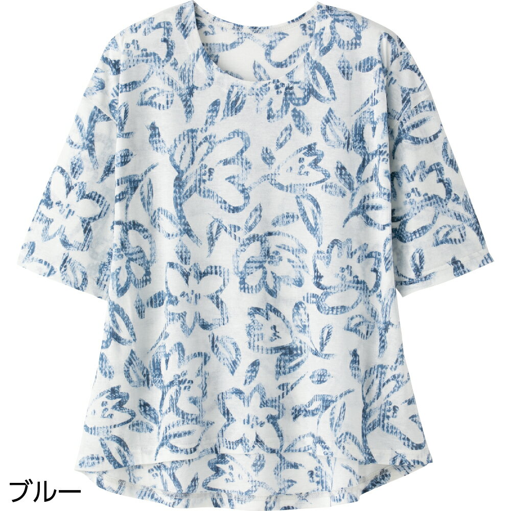 シニアファッション レディース Tシャツ 春夏 全2色 M/