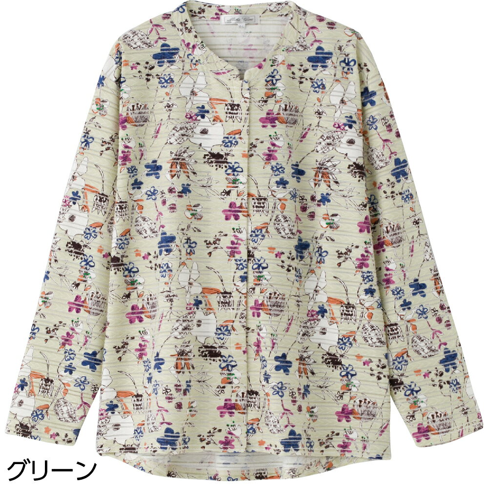 乾燥機対応 シニア服 Tシャツ 全3色 S-3L 【 前開きTシャツ A17 】 誕生日 暖かい プレゼント ギフト シニア レディース 祖母 おばあちゃん 60代 70代 80代 90代のサムネイル