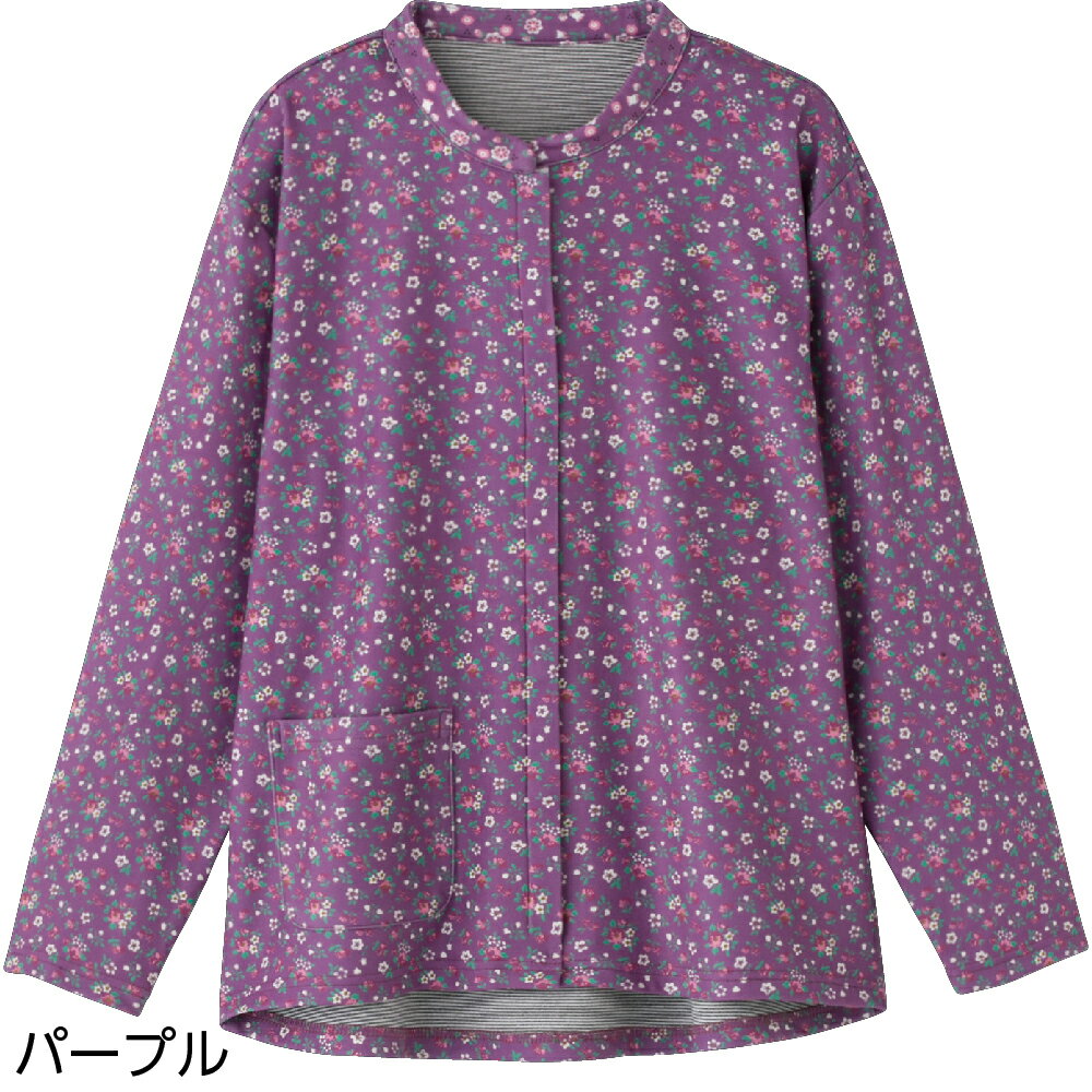 乾燥機対応 シニア服 Tシャツ 全3色 ML/LL 【 もちもち裏微起毛前開きTシャツ A17 】 誕生日 暖かい プレゼント ギフト シニア レディース 祖母 おばあちゃん 60代 70代 80代 90代のサムネイル